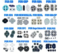 Coussinets en caoutchouc de silicone 2026R pour boutons de manette PS5 – Lot de boutons en caoutchouc L1R1 et D-Pad – Pièce de rechange conductrice