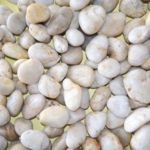 White <strong>Polished</strong> Types of Pebbles <strong>Stone</strong> Clean Serene Versatile Stones for Tranquil Gardens Water Features Decorative Landscaping - Product Image 1