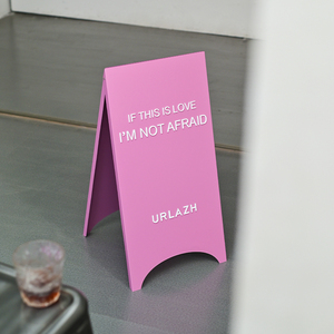 Creative Metal Floor Standing <b>Sign</b>, Foldable Design, High-end and Simple, Shop Entrance Double-sided Content Display - Product Image 1