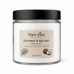 Sal de Baño de Coco y Sal Marina, Exfoliante Natural, Hidratante, Refrescante, con Aroma Tropical, Sal de Baño SPA - Product Image 1