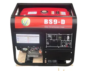 Silent Portable 5KW 6KW 8KW 9KW 10KW Einphasiger CNG Gas Benzin Benzin LPG Propan Generator Wechsel richter