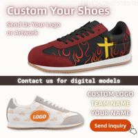 Chaussures de sport décontractées pour hommes avec motif graphique croisé, baskets personnalisées pour hommes pour les acheteurs en gros |   FN112A-26025183-1