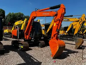 Excavatrice sur chenilles hydraulique d'occasion Hitachi ZX75, origine Japon, moteur Isuzu, forte puissance de creusement, certifiée, prix compétitif - Product Image 2