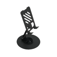 Nouveau support de téléphone et tablette pliable multifonctionnel en métal 2025, portable, gain de place, flexible, rotatif à 360°, réglable en hauteur et en angle