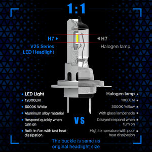 9005 HB3 9006 HB4 Phare LED 100W Canbus Super Bright 10000LM 12V H1 H3 H4 Ampoule LED Lampe H7 H11 Auto LED Light 6500K Blanc - Product Image 3