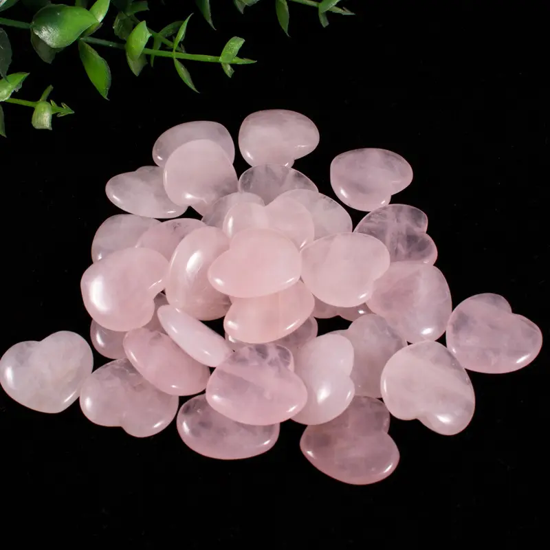 Wholesale High Quality Natural gemstone healing rose quartz mini rose quartz heart