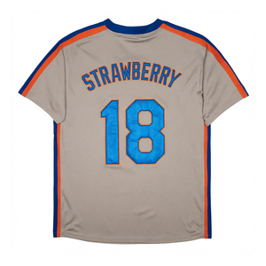 Jersey Baseball Pria Gaya Vintage Jahitan Klasik 1 Mookie Wilson 4 Lenny Dykstra 16 Gooden 18 Darryl Strawberry 31 PIAZZA S-3XL - Product Image 5