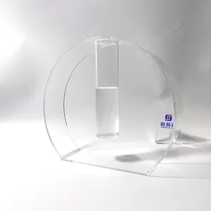 Grosir Cina vas akrilik silinder transparansi tinggi untuk tampilan rumah