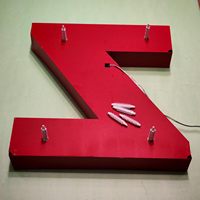 Lettres en relief 3D personnalisées Songwen avec rétroéclairage LED, néon flexible en acrylique, 24 couleurs, durée de vie de 50 000 heures, compatible Alexa