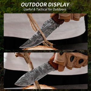 Chuyên Nghiệp Ngoài Trời Săn Bắn Tất Cả Các Thép Thẳng Dao Bền Ăn Mòn Thủ Công Thép Không Gỉ Tự Làm Gỗ Xử Lý Cho Động Vật Hoang Dã - Product Image 6