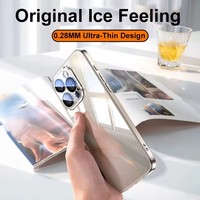 Étui de téléphone portable en verre trempé de luxe pour iPhone 16 15 14 13 12 11 Pro Max Plus couvercle de Protection de caméra d'objectif en verre