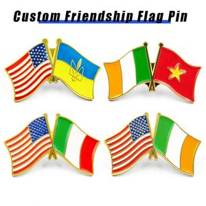 Pin de solapa Chipre Nigeria Guinea Lesotho Uganda <span class=keywords><strong>Fiji</strong></span> Guinea Ecuatorial España Zambia duro esmalte suave bandera Pin de solapa insignia
