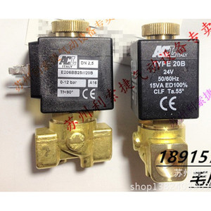 โซลินอยด์วาล์ว Acl รุ่น E206bb25 20b Dn2.5 0 12bar เกลียวทองเหลือง สำหรับใช้งานในอุตสาหกรรม - Product Image 1