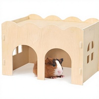 Maisonnette en bois écologique et durable pour hamsters, idéale pour les petits animaux, utilisation extérieure, vente en gros du fabricant