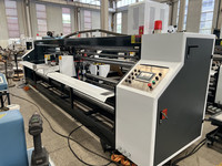 Machine de fabrication de boîtes en carton ondulé manuelle à grande vitesse QHPACK, pour la fabrication de boîtes en carton ondulé à double couture