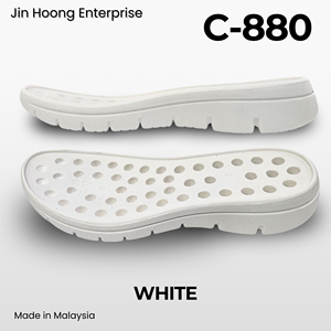 Chaussures pour femmes Jin Hoong [C-880] en PVC blanc, semelle extérieure légère avec des caractéristiques antidérapantes et résistantes à l'eau durables - Product Image 2