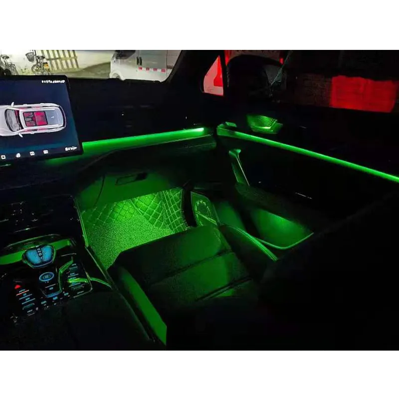 35 रोशनी कार इंटीरियर सजावट गतिशील वातावरण प्रकाश 21-23 टांग डमी के लिए