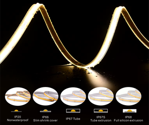 Tira de Luces LED COB, Control Inteligente por WiFi con Aplicación Tuya, 5V 12V 24V, Rollo de 5m sin Costuras, Luz Blanca Cálida, Retroiluminación Flexible para TV - Product Image 4