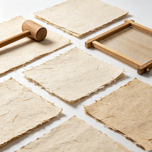 Mini Square Small Raw Bark Paper Great For Tiny Handcraft Mini Envelope Making Micro Ornament And DIY Scrap Embellishment - Product Image 4