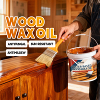 Barniz para Exteriores a Base de Agua 2K, Pintura con Efecto Madera, Todo en Uno, Inodoro, Sin Formaldehído, Revestimiento Ecológico