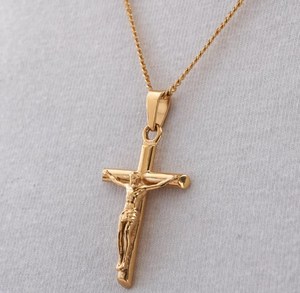 Hot Koop Rvs Waterdichte Jezus Hanger Ketting 18K Vergulde Charme Kruisbeeld Mannen Ketting Voor Cadeau - Product Image 3