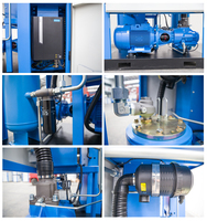 Compresseur d'air Sanjian vis industrielle Portable monophasé 220V 7.5kw 11kw 15kw silencieux 10HP avec réservoir sécheur 600L 1000L