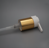 Bouteilles à pompe à lotion anti-déversement en plastique de 22 mm, 24 mm, 28 mm avec bec long mat, col de serrage gauche/droite et ressort de dosage 1 cc