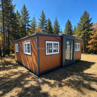 Maisons préfabriquées modulaires pliantes 2-3 chambres, maison préfabriquée extensible en conteneur 20ft 40ft