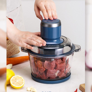 Robot culinaire électrique avec <span class=keywords><strong>bol</strong></span> en <span class=keywords><strong>verre</strong></span> de 1,7 L, <span class=keywords><strong>4</strong></span> <span class=keywords><strong>lames</strong></span> à deux niveaux, contrôle de vitesse réglable, pour hacher et moudre - Product Image 5