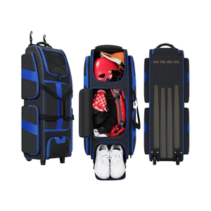 Large Capacity Multi-space Baseball Softball <strong>Bag</strong> for Men <strong>Women</strong> Portable Wheels Soft Rolling Feature Separate Shoe <strong>Sports</strong> - Product Image 1