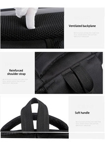 Venta al por mayor de gran capacidad de doble eslinga impermeable puerto de carga USB mejor ordenador portátil de <span class=keywords><strong>viaje</strong></span> mochila con compartimento lateral - Product Image 6