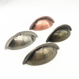 <strong>HANDLE</strong> and KNOB CX241 Furniture Drawer <strong>Copper</strong> and Antique Bronze Bin Shell Style Cabinet Interior Furniture Cup Pull <strong>Handle</strong> - Product Image 2
