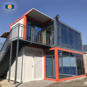 CGCH Duplex Pre-Made Low Cost Zambia Prefab Container Home Movable 20' Container House prefab portable container home