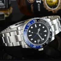 Montre de plongée mécanique lumineuse personnalisée de 40 mm avec mouvement SEIKO, chronographe en acier inoxydable 316L, réserve de marche, étanche 10 bars