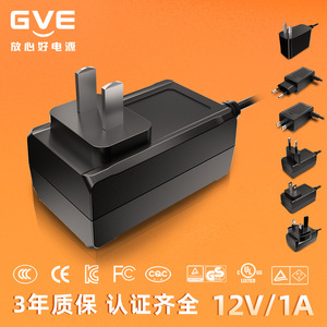 Adaptador de corriente GVE, salida CC de 12V 2.5A para robot aspirador, enchufe para Europa y América - Product Image 4