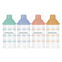 Boîte de rangement portable en plastique sans BPA pour collations et lait en poudre pour bébé, sécurisée pour les enfants de 0 à 12 mois