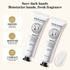Crème pour les mains au collagène de lait de chèvre OEM, format familial, lotion hydratante pour les mains sèches et gercées, crème réparatrice apaisante, soin de la peau - Product Image 1
