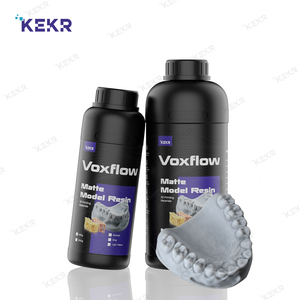เรซินยืดหยุ่น KEKR Valplast เรซินสังเคราะห์ 1 กก. สำหรับฐานฟันปลอม แบบยูวี สำหรับงานทำแบบจำลองทางทันตกรรม 385-405 นาโนเมตร สีใสชมพู - Product Image 2