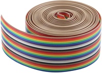 Fabrik preis 16 Draht IDC Flach band kabel Rolle PVC PE LCD-Bildschirm Display Regenbogen band kabel 15.10.19/34/40/34 Stifte Heizung