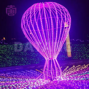 Luces decorativas de globo aerostático, coloridas luces LED, adornos navideños para exteriores, calles, parques, plazas, eventos de invierno. - Product Image 4
