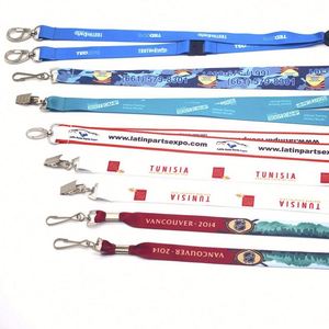 Custom Logo Key Lanyard ID Badge Neck Strap & Keychain Holder <b>Wristlet</b> for Men/Women - Ideal Promotional Gift - Product Image 3