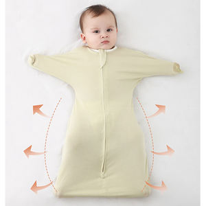 Venta al por mayor Modal High Elastic Baby Surrender Anti-JUMP Sleeping Bag Baby Anti-kick by Newborn Swaddle Towel - Product Image 6