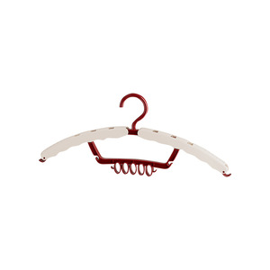 Three In One Foldable Portable Clothes Hanger Creamy White Rose Red Hook Type For Travel Home Use - Product Image 2