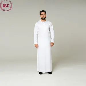 Haramain Arab Al Men's Manufacturing 2023 Fashion Fabric Men Muslim Thobe