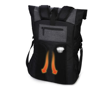 Custom Trending Fashion Logo Travel <b>Rolltop</b> <b>Backpack</b> Waterproof Gym Sport Basketball Black <b>Backpack</b> for Men Wome - Product Image 5