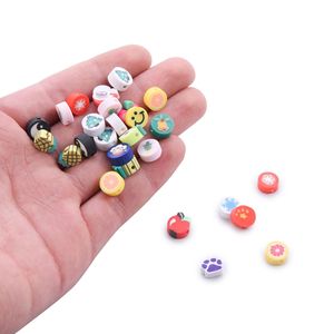 Accessoires de chaîne de téléphone portable bricolage perles en vrac smiley visage <span class=keywords><strong>lettre</strong></span> animal fruit mélangé doux perles de poterie en gros - Product Image 4