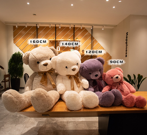 MYT Mile Bear - Orsacchiotto Gigante di <span class=keywords><strong>Peluche</strong></span> <span class=keywords><strong>con</strong></span> Papillon - Giocattolo Super Morbido Imbottito in Cotone PP per Alleviare lo Stress, Ideale per San Valentino - Product Image 6