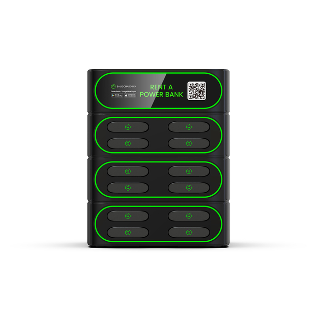 Portable 12-Piece Fast Charging Station Commercial Power Banks for Shopping Malls Bars Coffee Shops