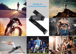 Wholesale Soft Elastic <strong>Heart</strong> <strong>Rate</strong> <strong>Monitor</strong> Chest Strap Fitness Band Sport Armband Ring Style Replacement Belt <strong>Heart</strong> <strong>Rate</strong> Sensor - Product Image 5