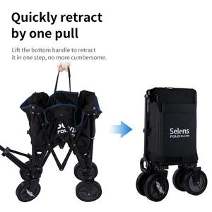 Carro plegable para fotografía de Selens, carro de playa, carro portátil plegable de alta resistencia para ir de compras, acampar, - Product Image 3